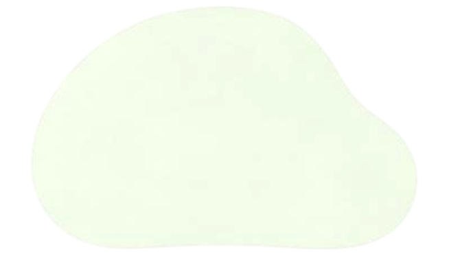 Soft green decorative shape